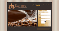 Desktop Screenshot of espressobreakdown.com.au